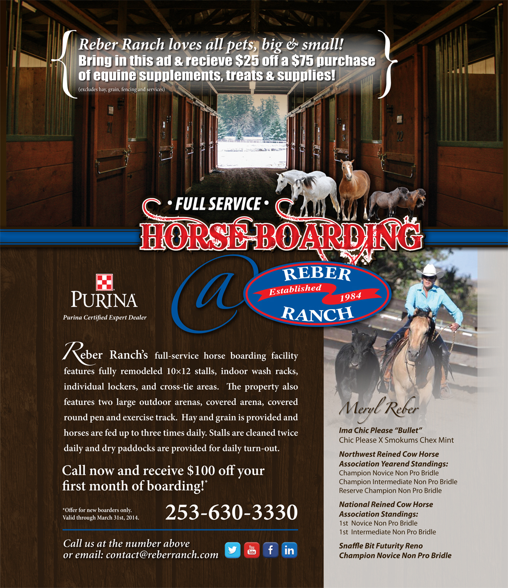February 2014 Cover Story Reber Ranch Nw Horse Source,Jackson Chameleon Care