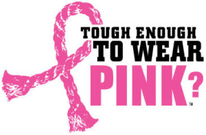 Tough Enough to wear pink lynden logo