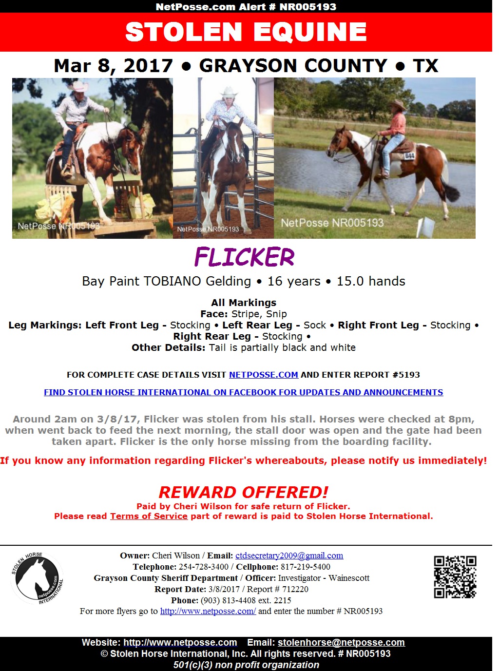 Stolen Equine Ima Little Flicker Aka Flicker Texas Nw Horse Source,Jackson Chameleon Care