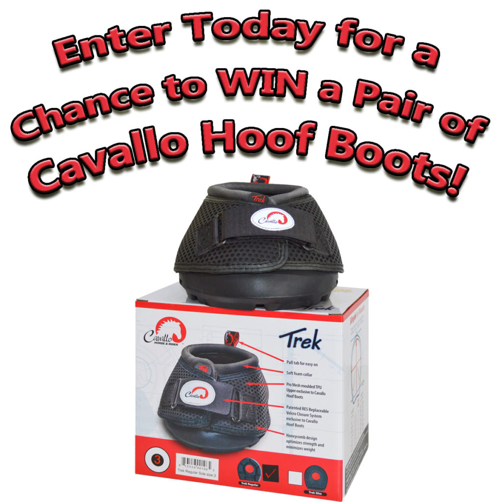 Enter today for a chance to win a pair of Cavallo Hoof Boots