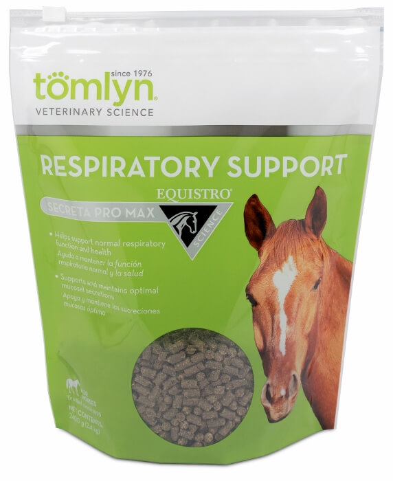 Equistro Secreta Pro Max helps support normal respiratory health in horses
