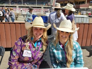 Showdown Saturday at the Calgary Stampede was pretty exciting for two WPRA cowgirls from the Pacific Northwest.