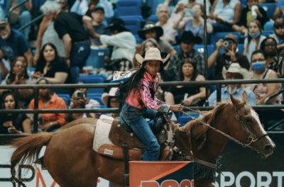 Kortnee Solomon 11 yr old cowgirl First Nationally Televised Black Rodeo