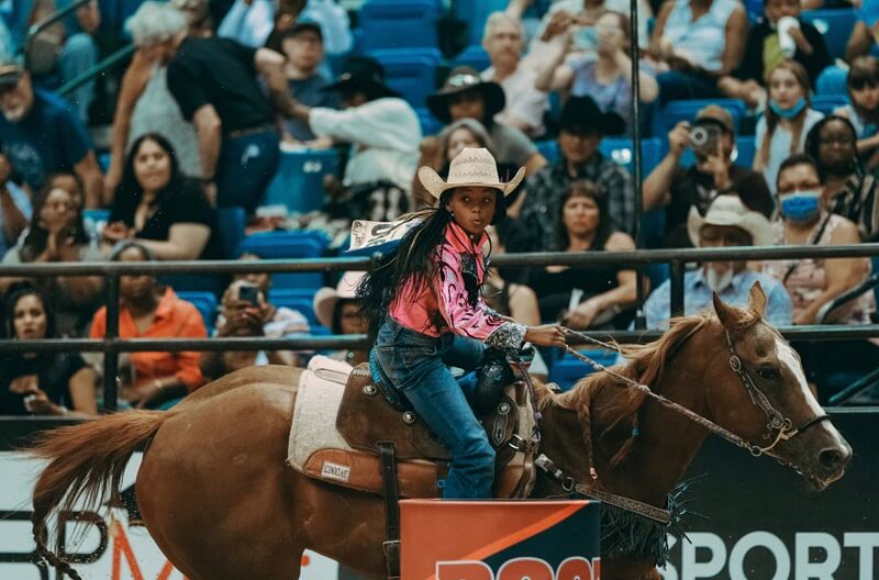 Kortnee Solomon 11 yr old cowgirl First Nationally Televised Black Rodeo